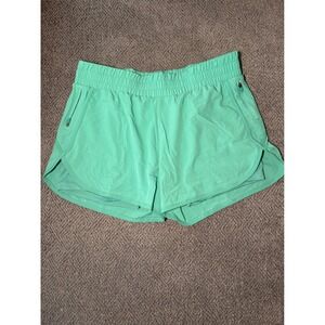 Athletic Works Women Teal Lightweight Athletic Shorts with Pockets Size M
